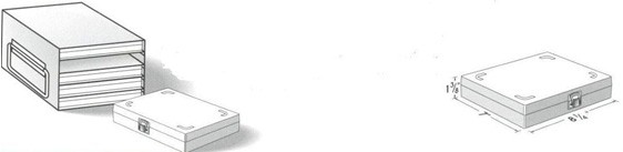 100-Place Slide Box Freezer Storage Racks