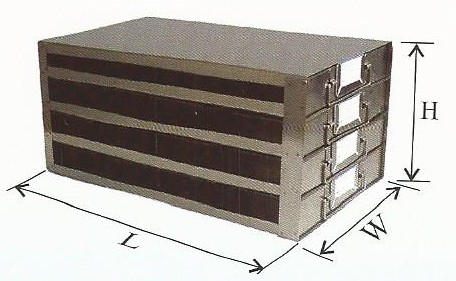 100 Place Slide Box Upright Freezer Drawer Rack