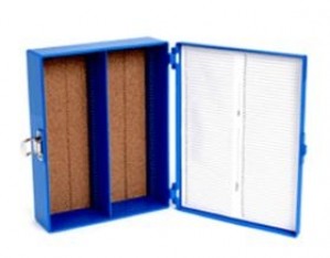 100-Place 3x2" Microscope Slide Box