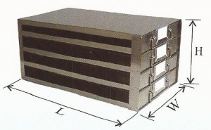 100 Place Slide Box Upright Freezer Drawer Rack